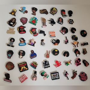 55 Shoe Charms Black Woman, Girl, Barbie, Afro & More